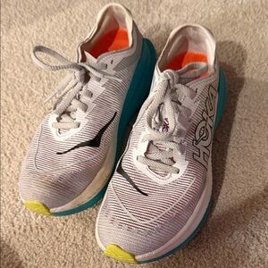 Hoka Mach x 2 Women's White and Teal Running shoes
